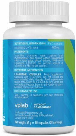 VP Lab L-Carnitine Capsules (90 капс)