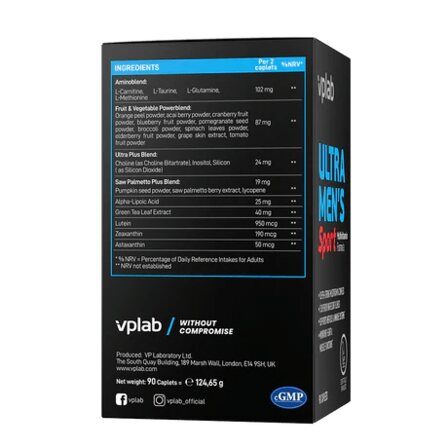 VP Lab Ultra Mens Vitamin Sport Formula (180 таб)