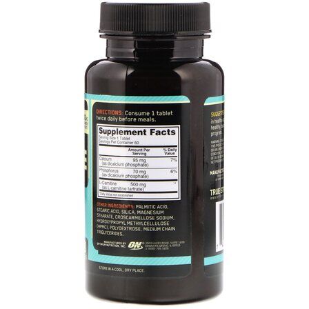 Optimum Nutrition L-Carnitine 500 mg Tabs (60 таб.)