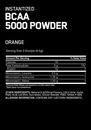 Optimum Nutrition BCAA 5000 Powder (345 гр)