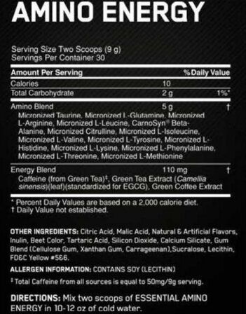 Optimum Nutrition Amino Energy (585 гр)