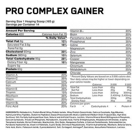 Optimum Nutrition PRO COMPLEX GAINER (2310 г)