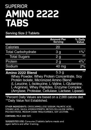 Optimum Nutrition Amino 2222 Tabs (320 таб)