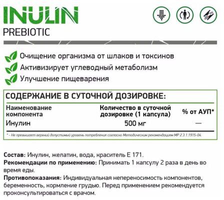 NaturalSupp Inulin (60 капс)