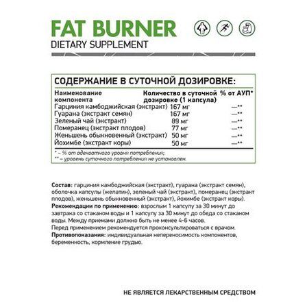 NaturalSupp FAT BURNER (60 капс.)