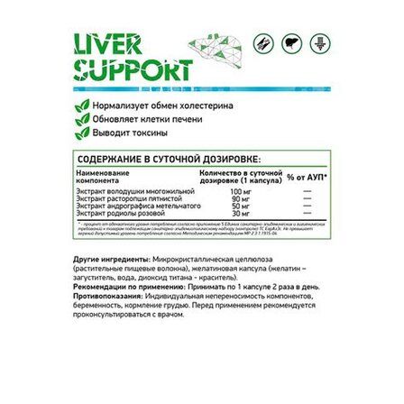 NaturalSupp LIVER SUPPORT (60 капс.)