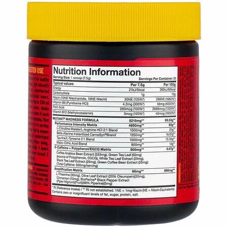MUTANT MADNESS pre - workout (225 г)