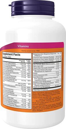 NOW Foods ADAM Men's Multivitamin (120 таблеток) витаминно - минеральный комплекс для мужчин
