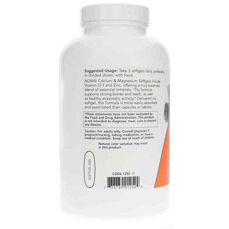 NOW Foods Calcium + Magnesium + Minerals + D3 (240 капсул) кальций, магний и витамин Д3
