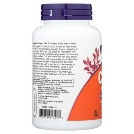 NOW Foods CLA 800 mg (90 капсул) конъюгированная линолевая кислота
