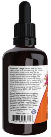 NOW Foods Liquid Vitamin D3 2 FI Oz (60 мл) жидкий витамин Д3 в каплях