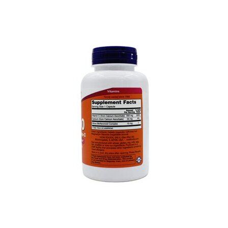 NOW Foods Vitamin C 500 Ascorbate (250 веганских капсул) аскорбат кальция