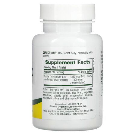 Natures Plus Folic Acid 800 мкг (90 таб.)