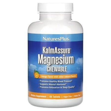 Natures Plus KalmAssure Magnesium (60 жев.таб.) апельсин