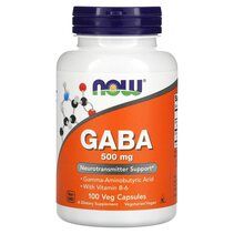 NOW Foods GABA 500 mg (200 капсул) гамма аминомасляная кислота
