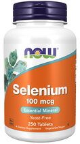 NOW Foods Selenium 100 mcg (250 таблеток) минерал селен (из L-селенометионина)