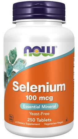 NOW Foods Selenium 100 mcg (250 таблеток) минерал селен (из L-селенометионина)