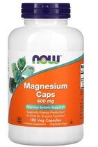 NOW Foods Magnesium 400 мг (180 капсул) магния оксид, магния цитрат, магния аспартат
