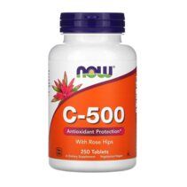 NOW Vitamin C 500 mg + Rose Hips (250 таб.)