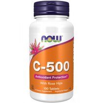 NOW Vitamin C 500 mg + Rose Hips (100 таб.)