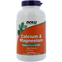 NOW Calcium + Magnesium 500 / 250 mg (100 таб.)