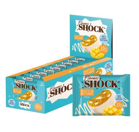 FitnesShock Protein Brownie Брауни протеиновый (50 г) вкус - манго