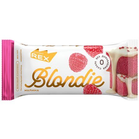 ProteinRex Блонди Пирожное протеиновое (50 гр) вкус - малина, без сахара