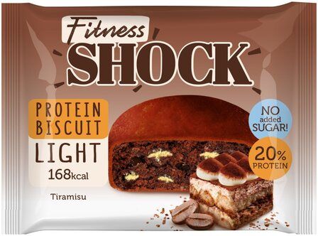 FitnesShock Бисквит протеиновый неглазированный (40 г) Тирамису