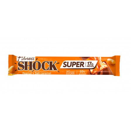 FitnesShock Батончик протеиновый глазированный SUPER (80 г) Арахис - солёная карамель