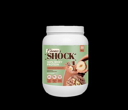 FitnesShock Протеин сывороточный (900 г) Фундук - шоколад
