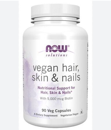 NOW Foods Vegan hair, skin & nails (90 вег.капс.) комплекс для кожи, волос, ногтей
