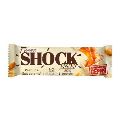 FitnesShock Батончик протеиновый глазированный SHOCKS (50 г) Арахис
