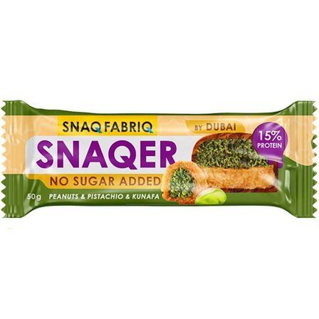 Snaq Fabriq Батончик глазированый Snaqer (50 г) Арахис с фисташкой и хрустящим тестом