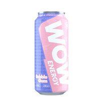 WOW Energy drink энергетический напиток (450 мл) вкус бабл-гам