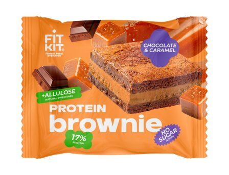 Fit Kit Десерт глазированный " Брауни" (50 г) Шоколад-карамель