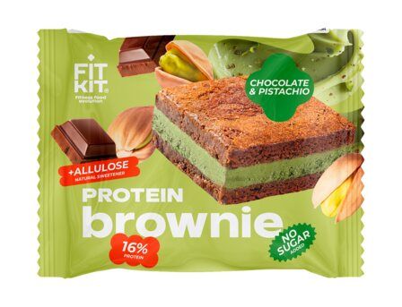 Fit Kit Десерт глазированный " Брауни" (50 г) Шоколад-фисташка
