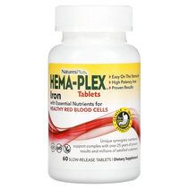 Natures Plus Железо Hema-Plex (60 таблеток) с ко - факторами