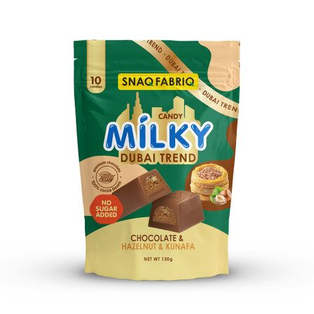 Snaq Fabriq Молочный шоколад с фундуком и хрустящим тестом (130 г)