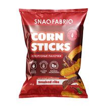 SNAQ FABRIQ Кукурузные палочки со вкусом Копченые ребрышки 60 г