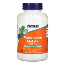 NOW Foods Magnesium Malate (180 веганских капсул) магний малат