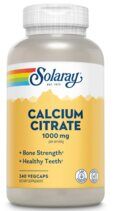 Solaray Calcium Citrate 1000 мг (60 веганских капсул) кальций цитрат 