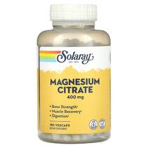 Solaray Magnesium Citrate 400 мг (180 вегансих капсул) магний цитрат 