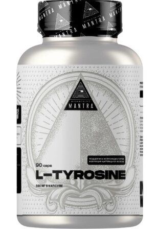 Mantra L-Tyrosine 500 мг (90 капс) аминокислота л - тирозин