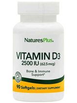Natures Plus Vitamin D 2500 IU (90 гелевых капсул)