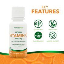 Natures Plus Vitamin C Liquid 8 OZ (236 мл.)