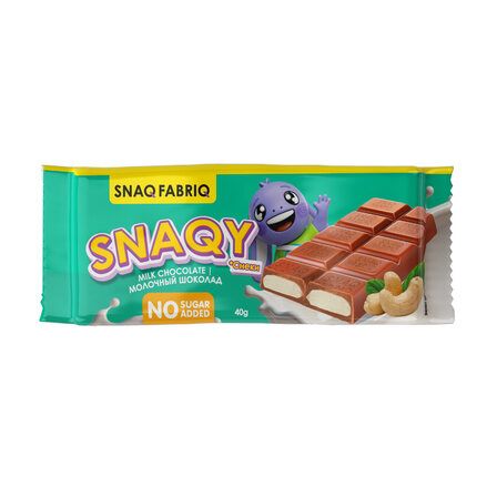 Snaq Fabriq SNAQY Шоколад молочный с молочно-ореховой пастой (40 г)